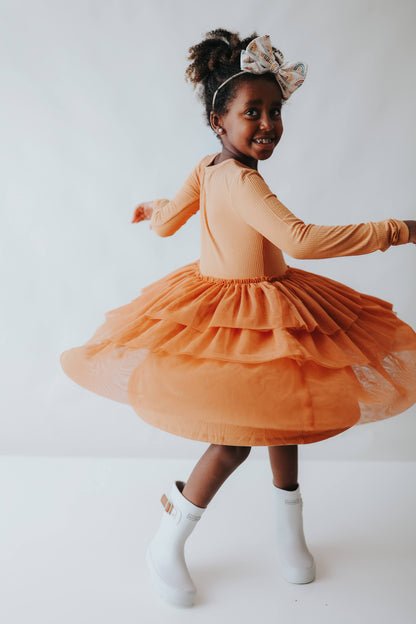 PUMPKIN RIB DREAM TUTU DRESS