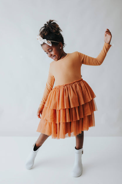 PUMPKIN RIB DREAM TUTU DRESS