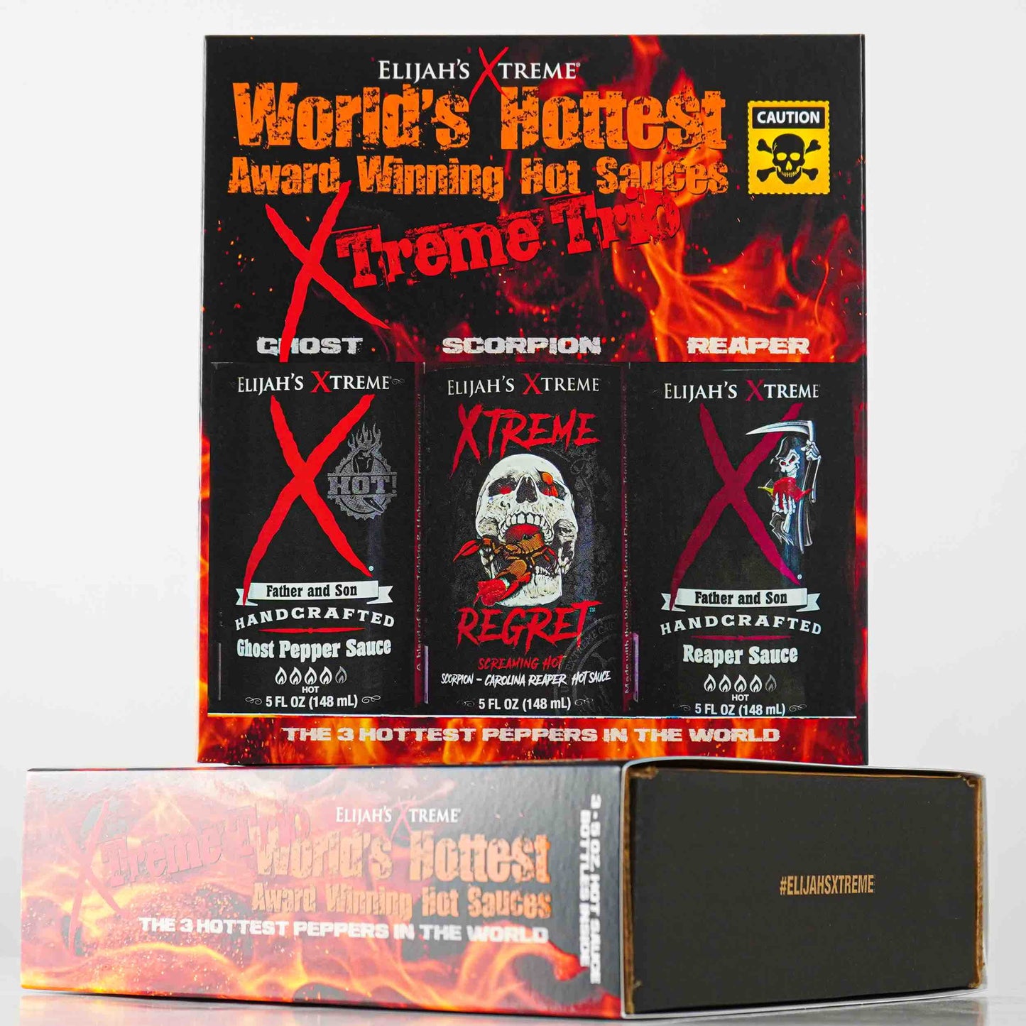 WORLDS HOTTEST XTREME TRIO HOT SAUCE VARIETY PACK