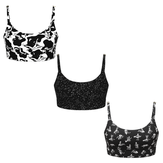 The Naughty August | Women's Bralette 3 Pack