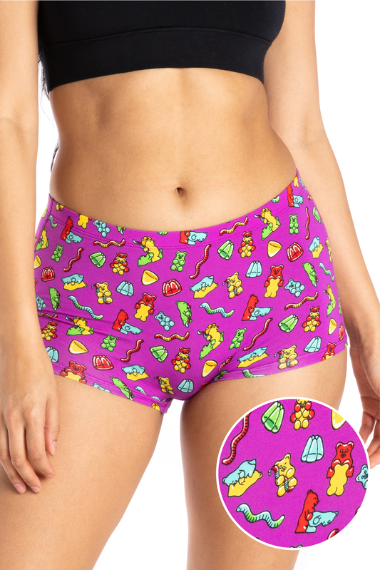 The Naughty Bears | Gummy Bear Modal Boyshort Underwear