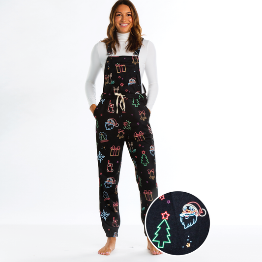 The Naughty Neon Noel | Womens Christmas Icon Pajamaralls®