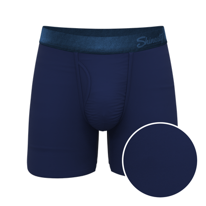 The Navy Jones | Tonal Navy Ball Hammock® Pouch Underwear With Fly