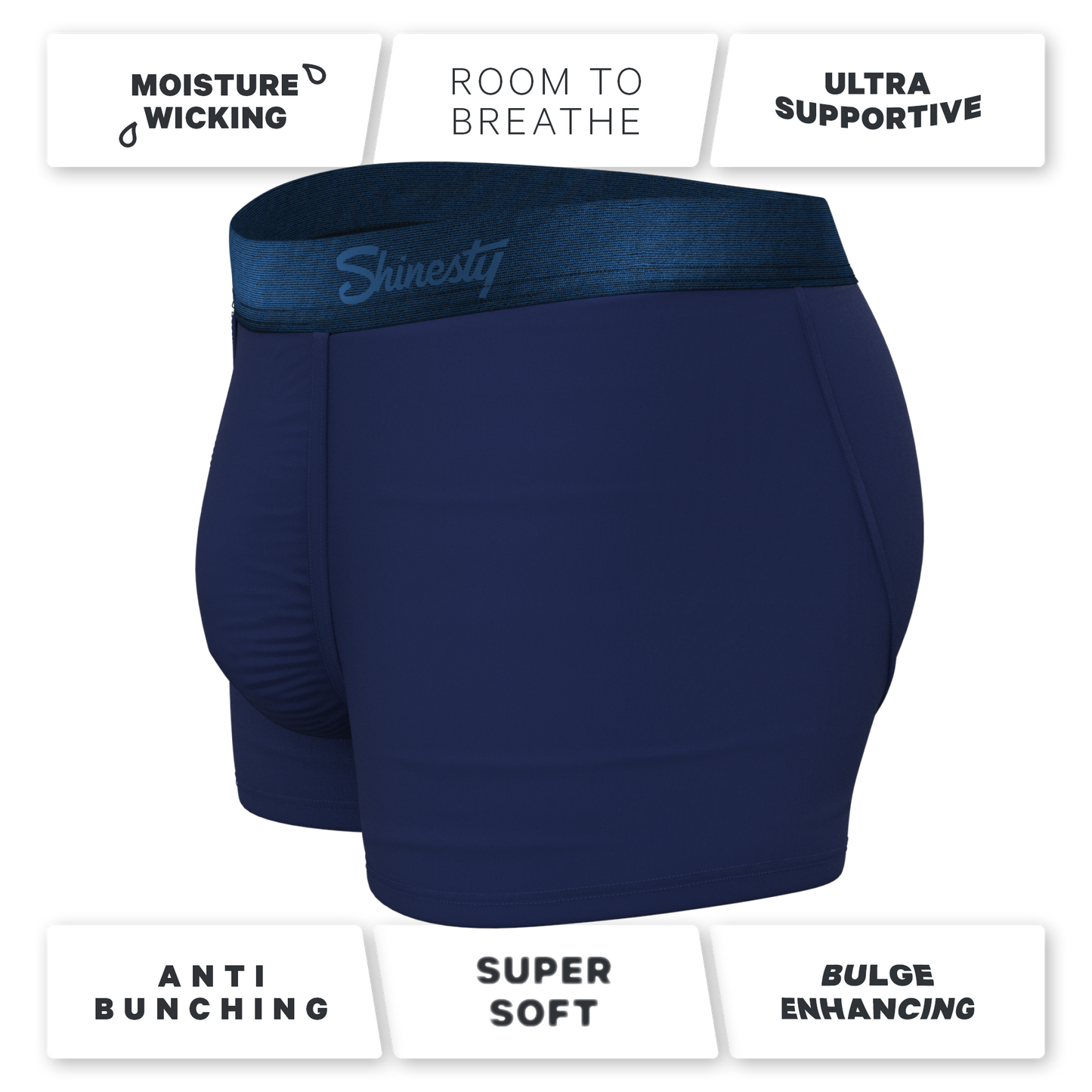 The Navy Jones | Tonal Navy Ball Hammock® Pouch Trunks Underwear