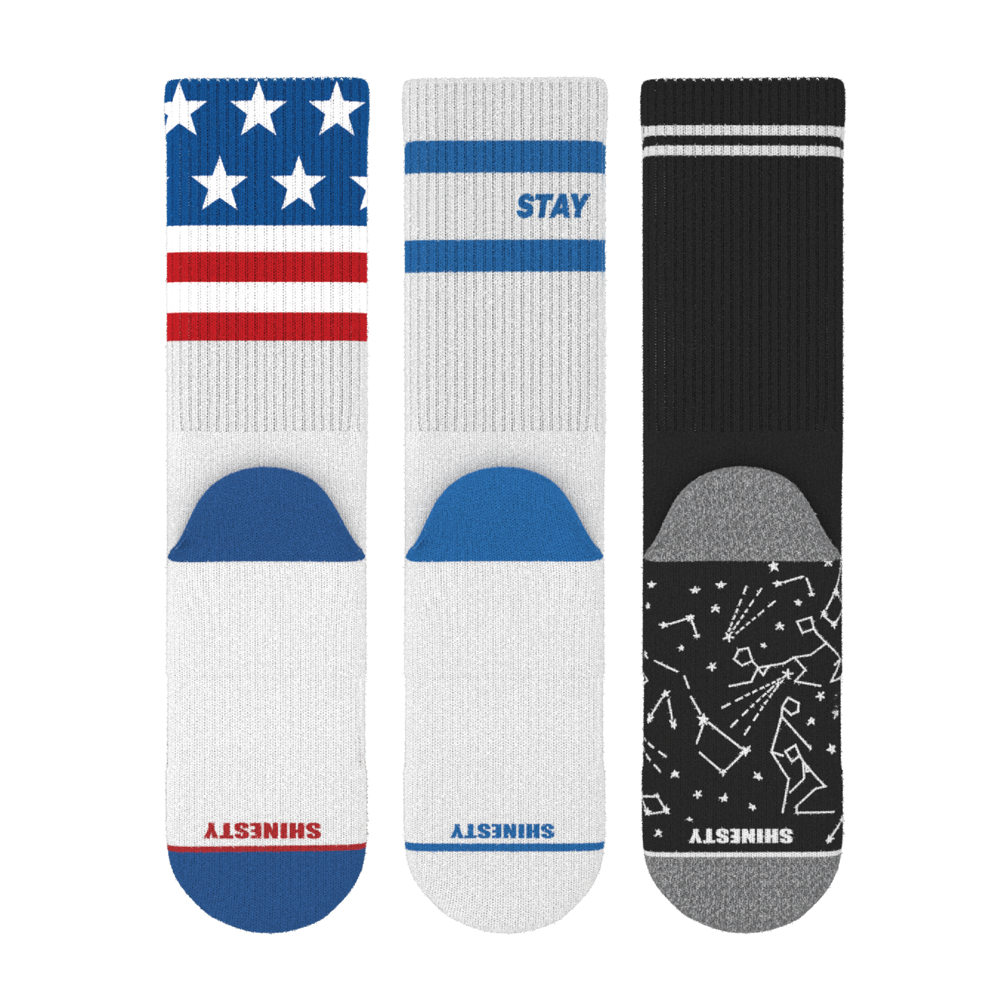 The Necessities | Heel Hammock™ Crew Socks 3 Pack