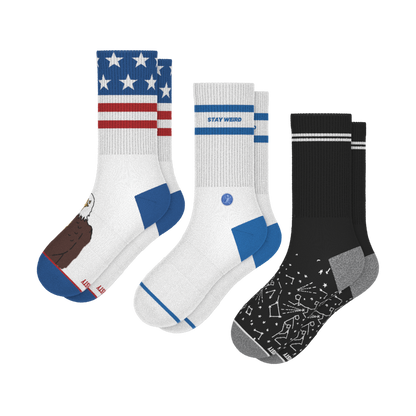 The Necessities | Heel Hammock™ Crew Socks 3 Pack