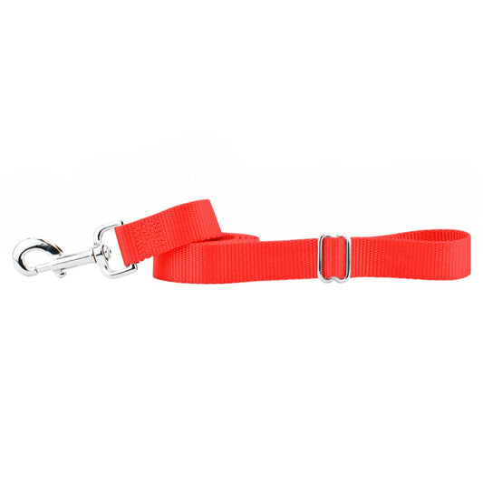 Neon Orange Nylon Dog Leash