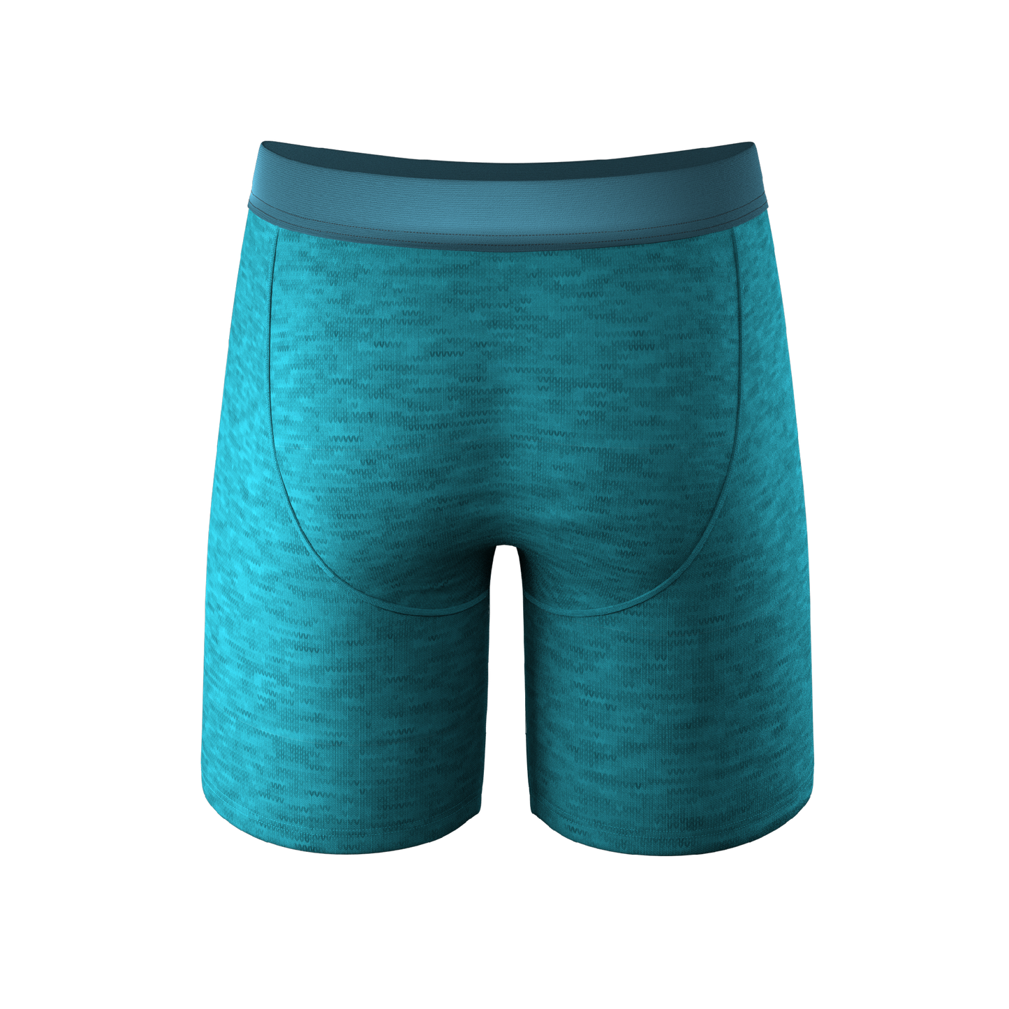 The Nerves of Teal | Teal Heather Long Leg Ball Hammock® Pouch Underwear With Fly