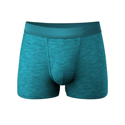 The Nerves of Teal | Teal Heather Ball Hammock® Pouch Trunks Underwear