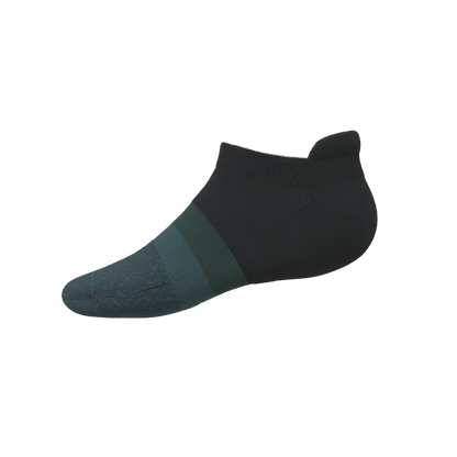 The Night Owl | Black and Teal Heel Hammock™ Ankle Socks