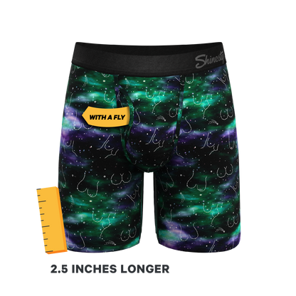 The Milky Way | Northern Lights Long Leg Ball Hammock® Pouch Underwear With Fly