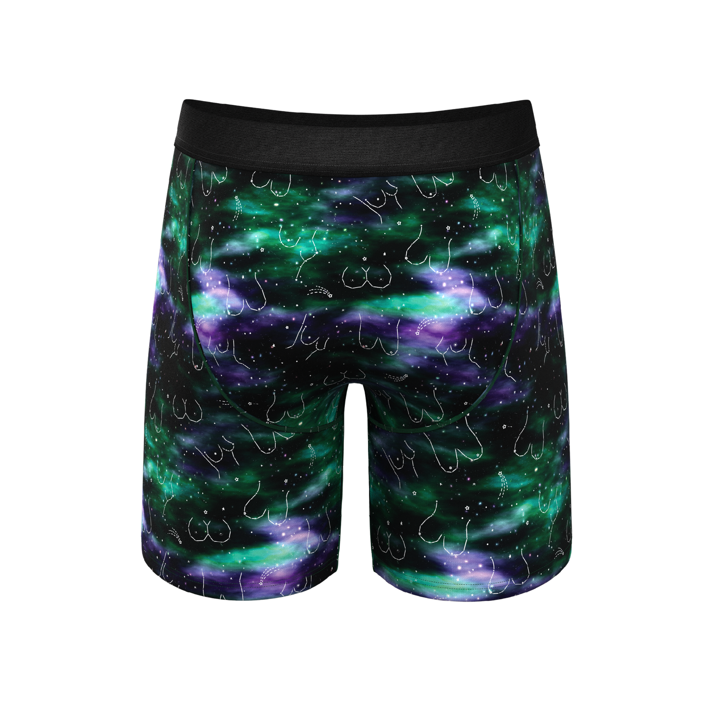 The Milky Way | Northern Lights Long Leg Ball Hammock® Pouch Underwear With Fly