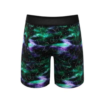 The Milky Way | Northern Lights Long Leg Ball Hammock® Pouch Underwear With Fly