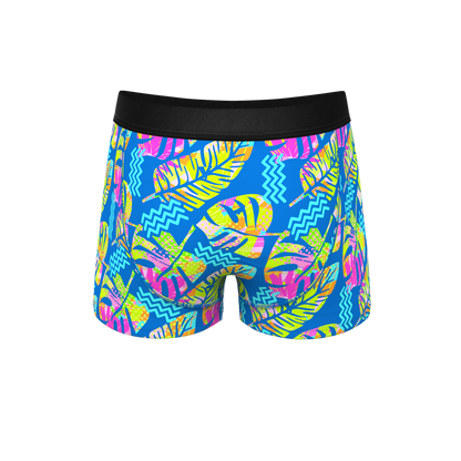 The Oahu Rendezvous | Tropical Leaves Ball Hammock® Pouch Trunks Underwear