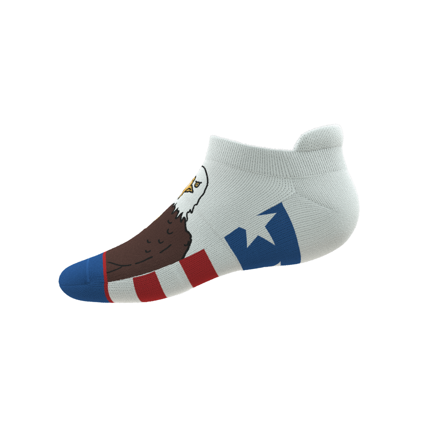 The One Finger Salute | American Flag Heel Hammock™ Ankle Socks