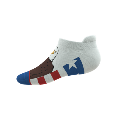 The One Finger Salute | American Flag Heel Hammock™ Ankle Socks