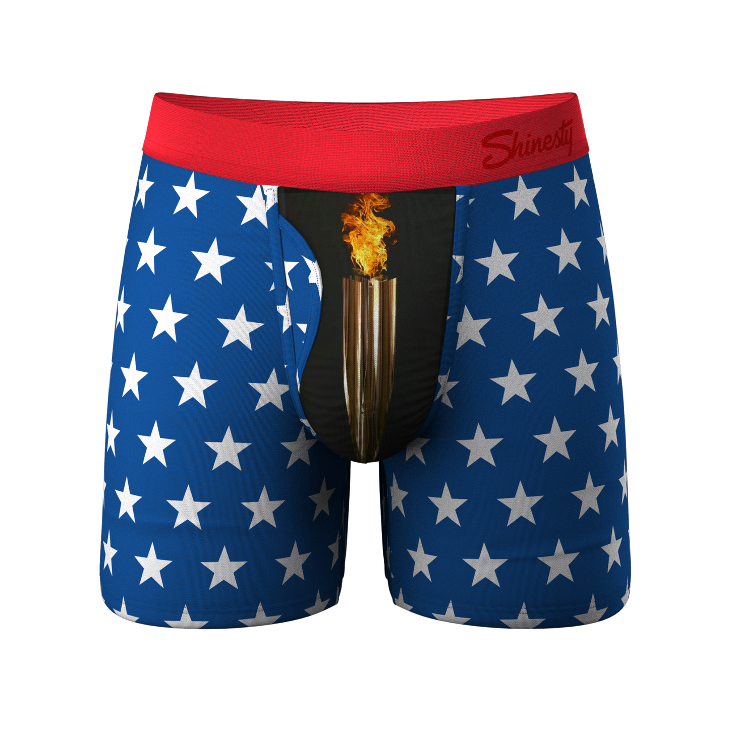 The Inferno | Torch & Flags Ball Hammock® Boxer Briefs With Fly