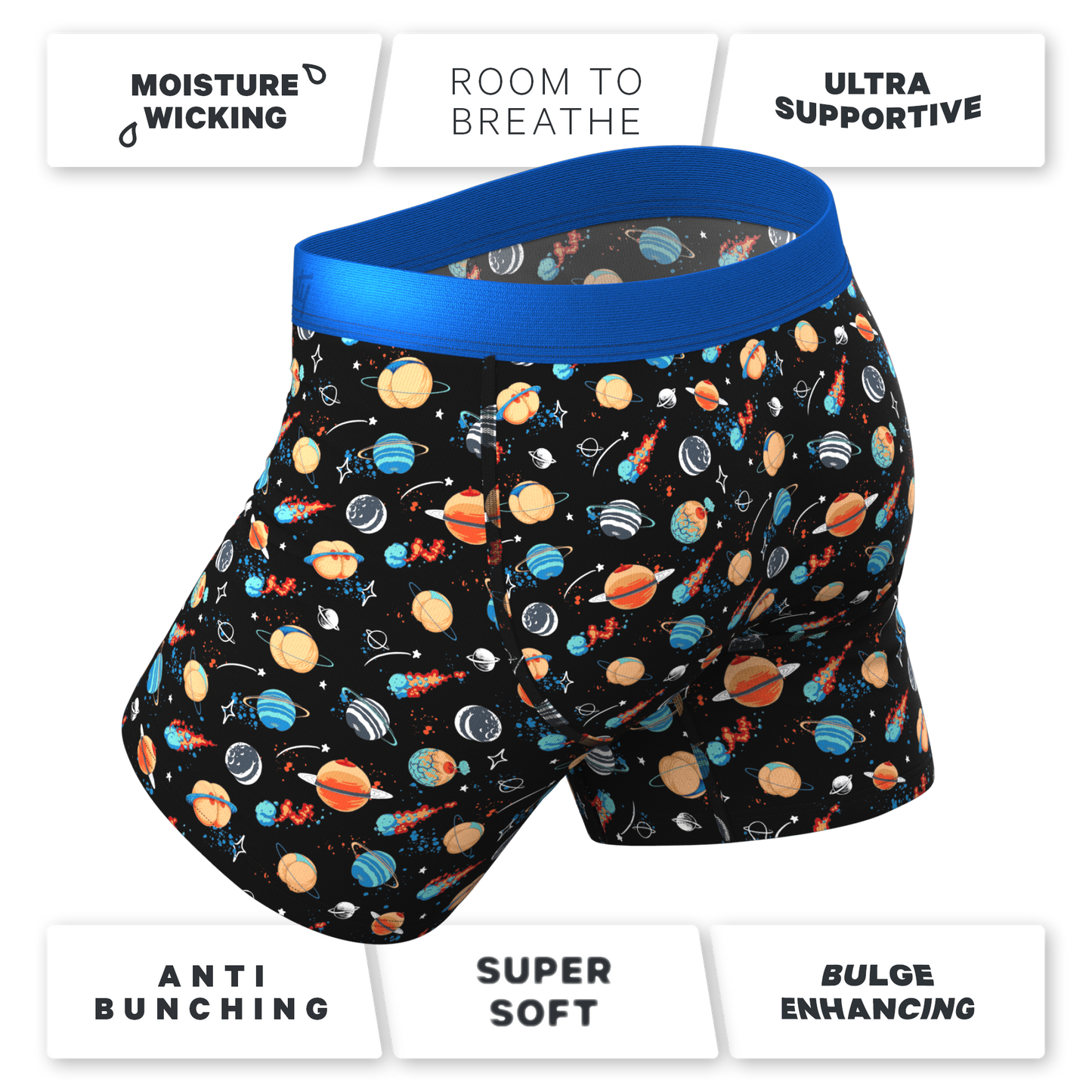 The Personal Space | Outer Space Ball Hammock® Pouch Underwear With Fly