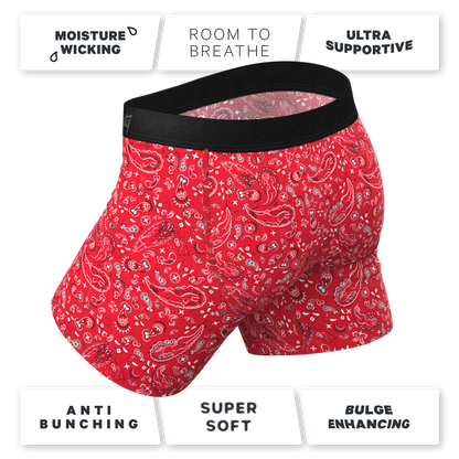 The Outlaw | Naughty Paisley Ball Hammock® Pouch Underwear With Fly