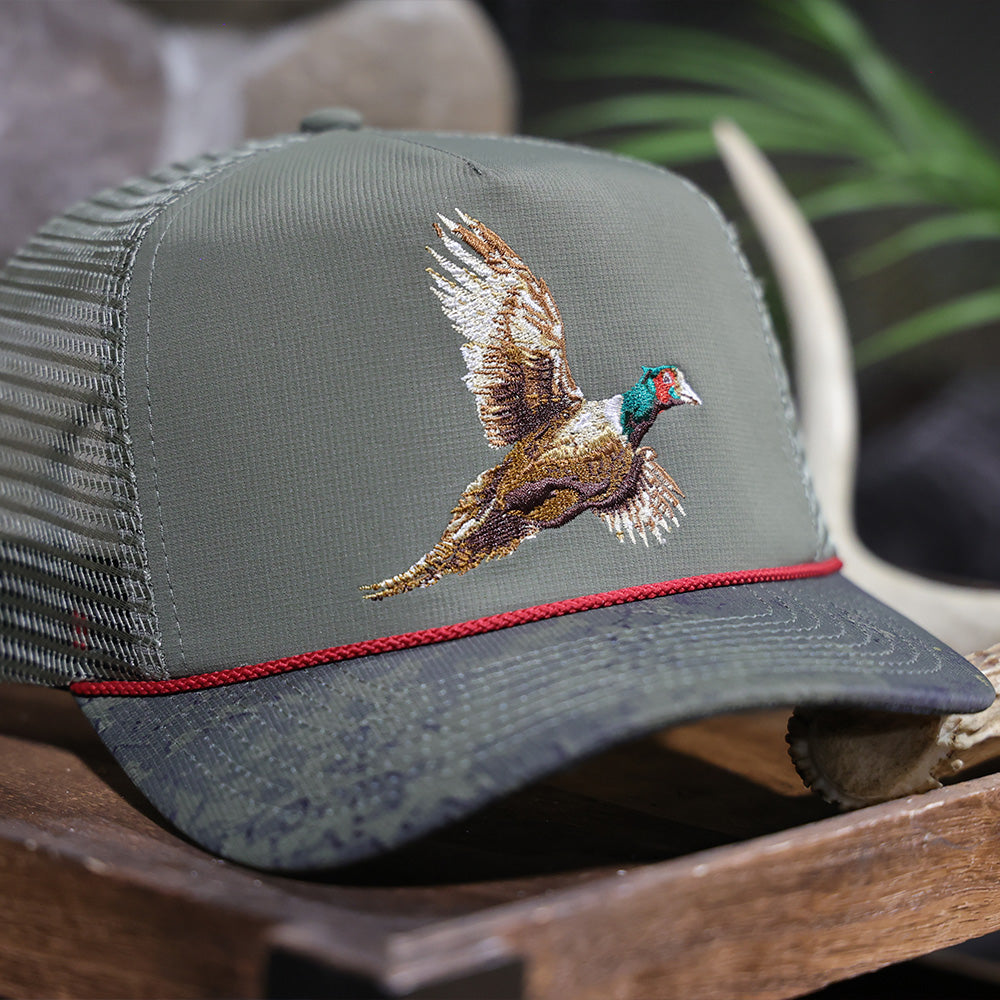 Pheasant Upland 5-Panel Trucker Rope Cap