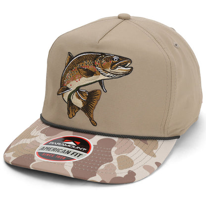 Brown Trout Rope Cap Fly Fishing 5-Panel