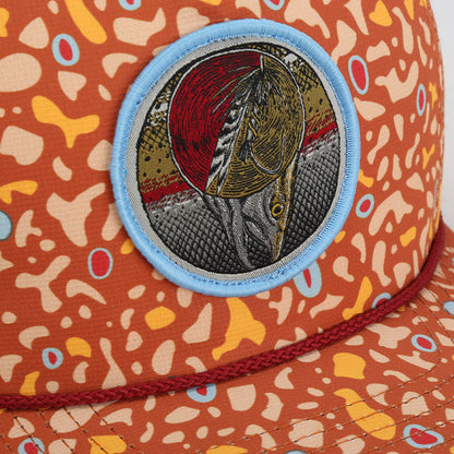 Dead Drift Fly Fishing Patch Trucker Hat Rope Cap