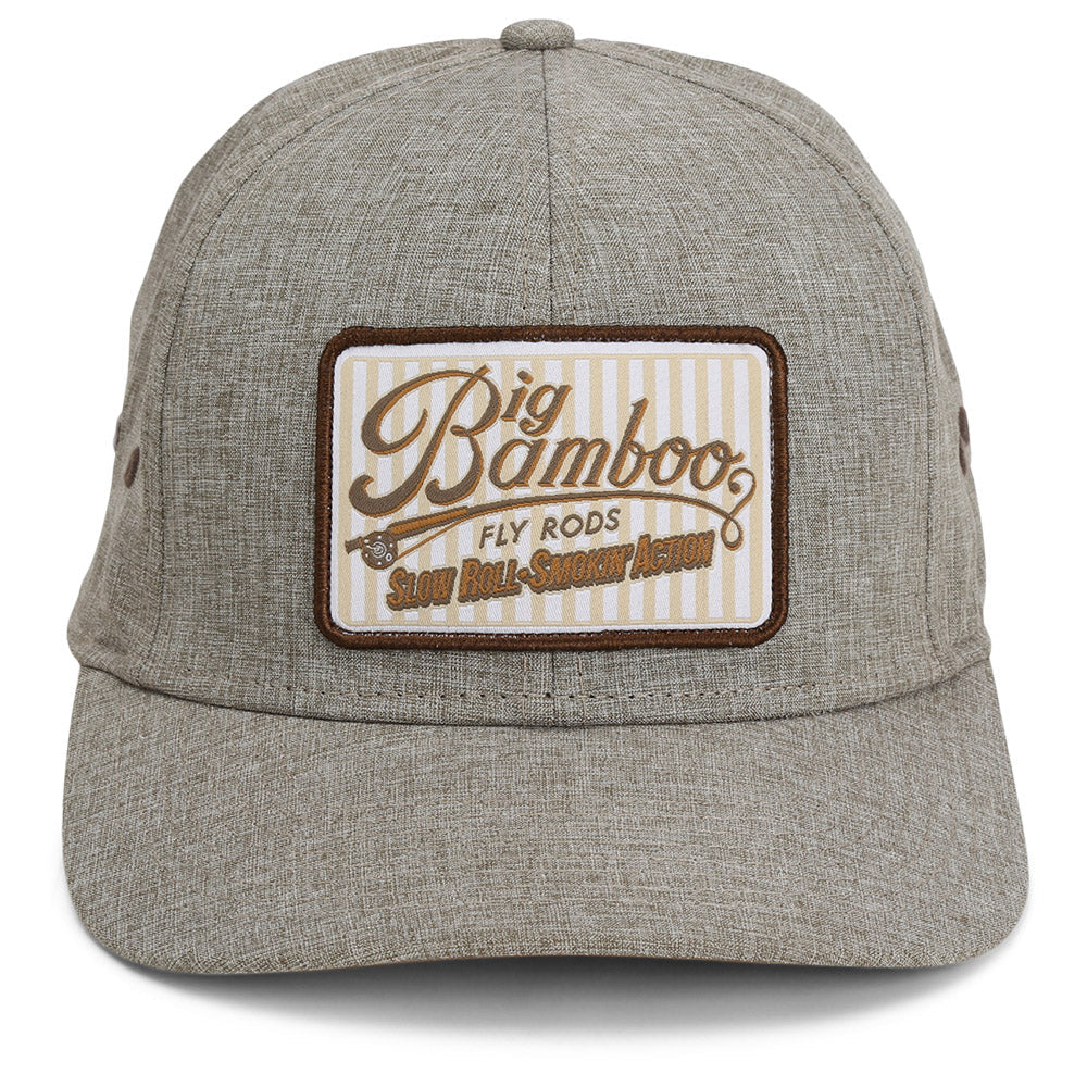 Big Bamboo Fly Rod Heathered 6-Panel Fly Fishing Patch Cap