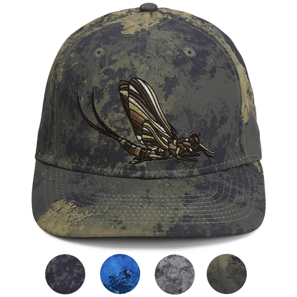 Mayfly Match the Hatch Fly Fishing 6-Panel Cap