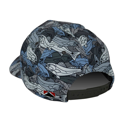 Redfish Stained Glass 5-Panel Trucker Rope Cap