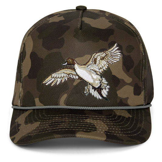 Pintail Trucker Hat Old School Dark Camo 5-Panel