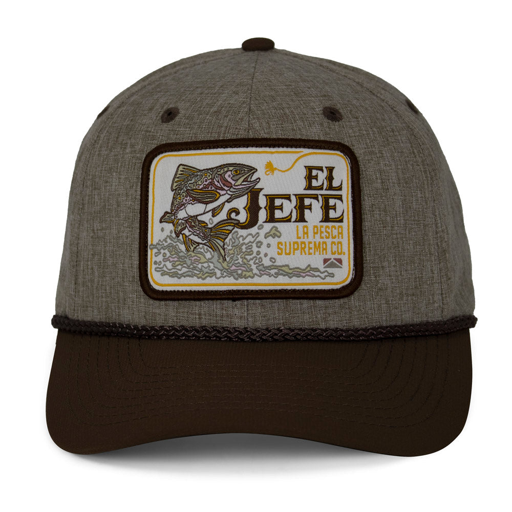 El Jefe Supremo Fishing 6-Panel Meshback Rope Cap