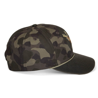 Running Deer 6-Panel Wax Cloth Rope Cap