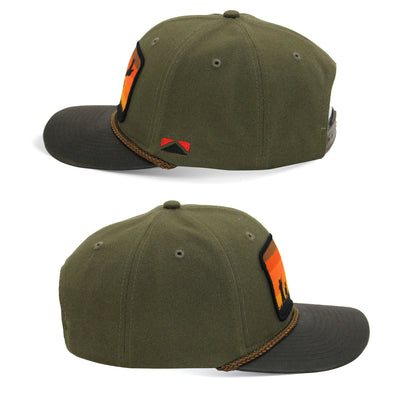 Canvas Upland Flush Patch Hat with Wax Cloth Visor