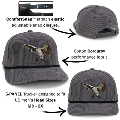 New Canadian Goose Corduroy 5-Panel Rope Cap