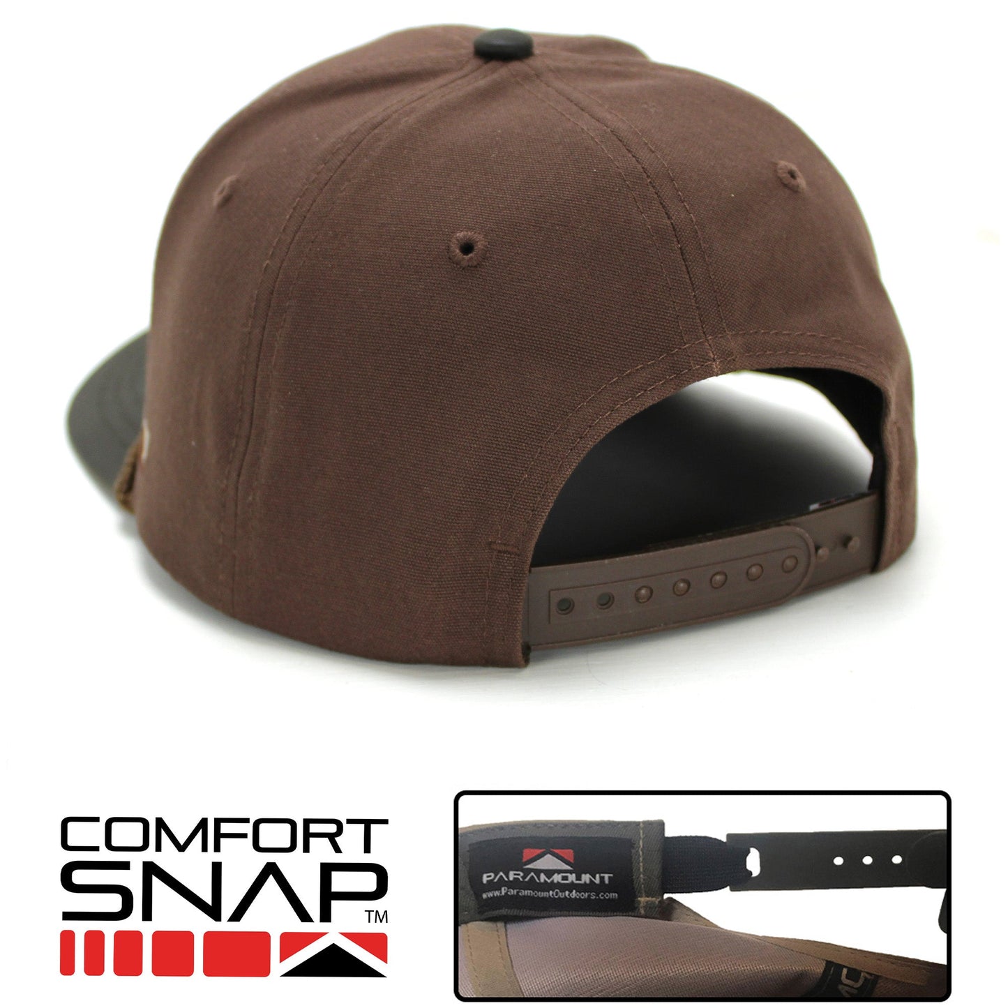 Longhorn 6-Panel Hat with Wax Cloth Visor