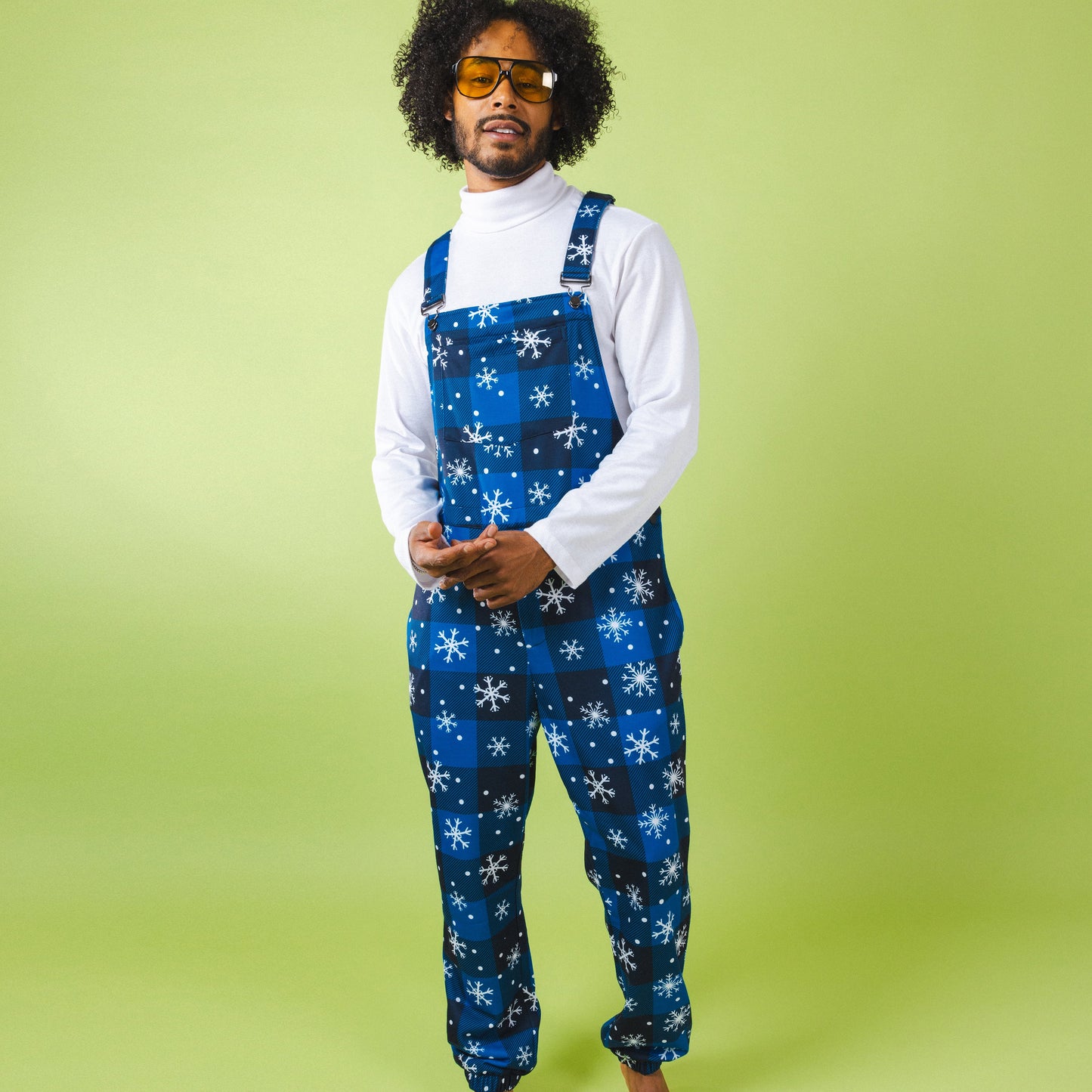 The In A Flurry | Snowflake Buffalo Check Pajamaralls®