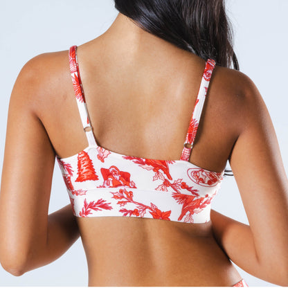 The Santa Slays | Christmas Toile Bralette