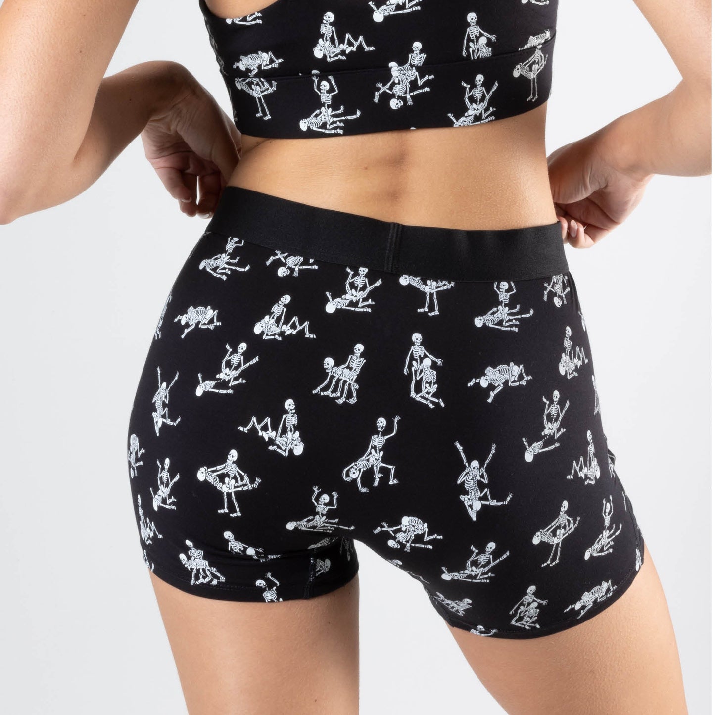 The Bare Back Bones | Glow in the Dark Skeletons Women’s Boxers