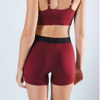 The Sommelier | Burgundy Women’s Boxers