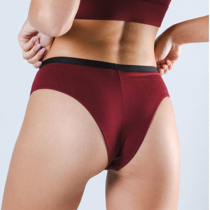 The Sommelier | Burgundy Cheeky Underwear