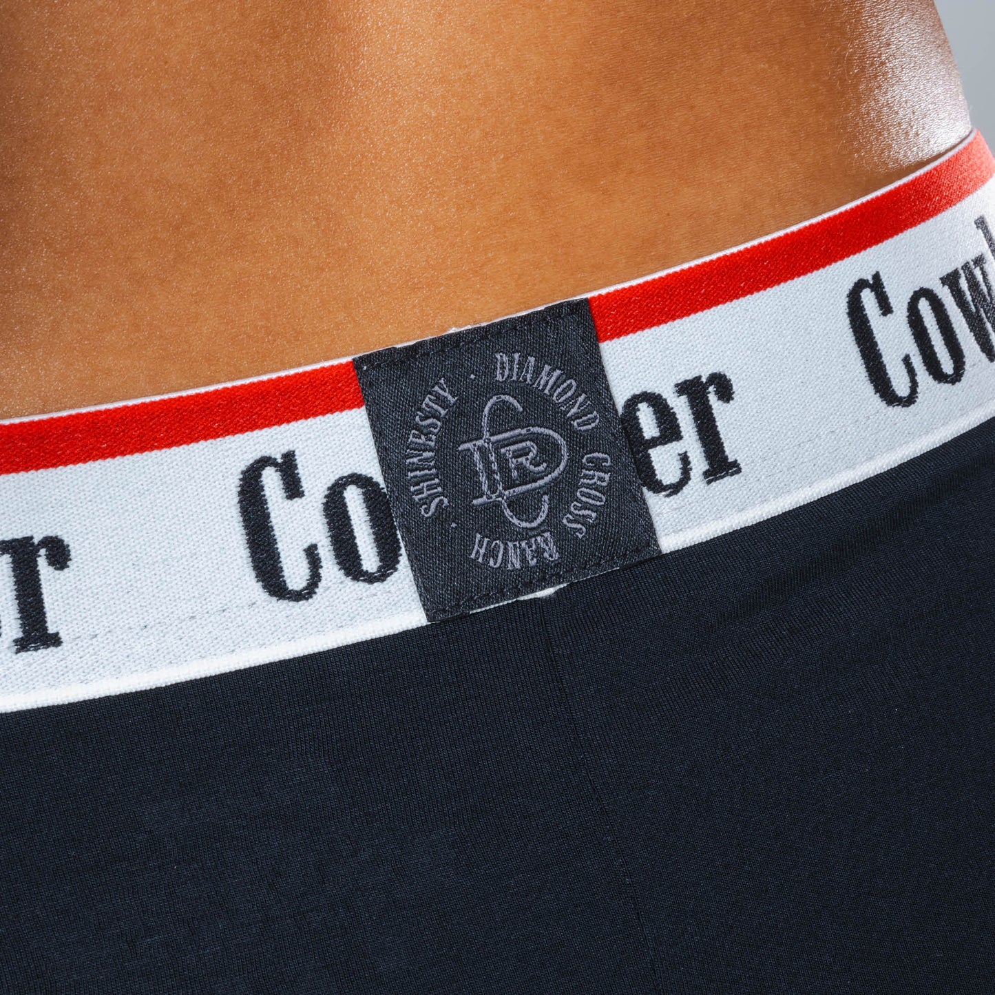 The Cowboys Do It Better | Black Shinesty x Diamond Cross Ranch Cheeky Underwear with Waistband