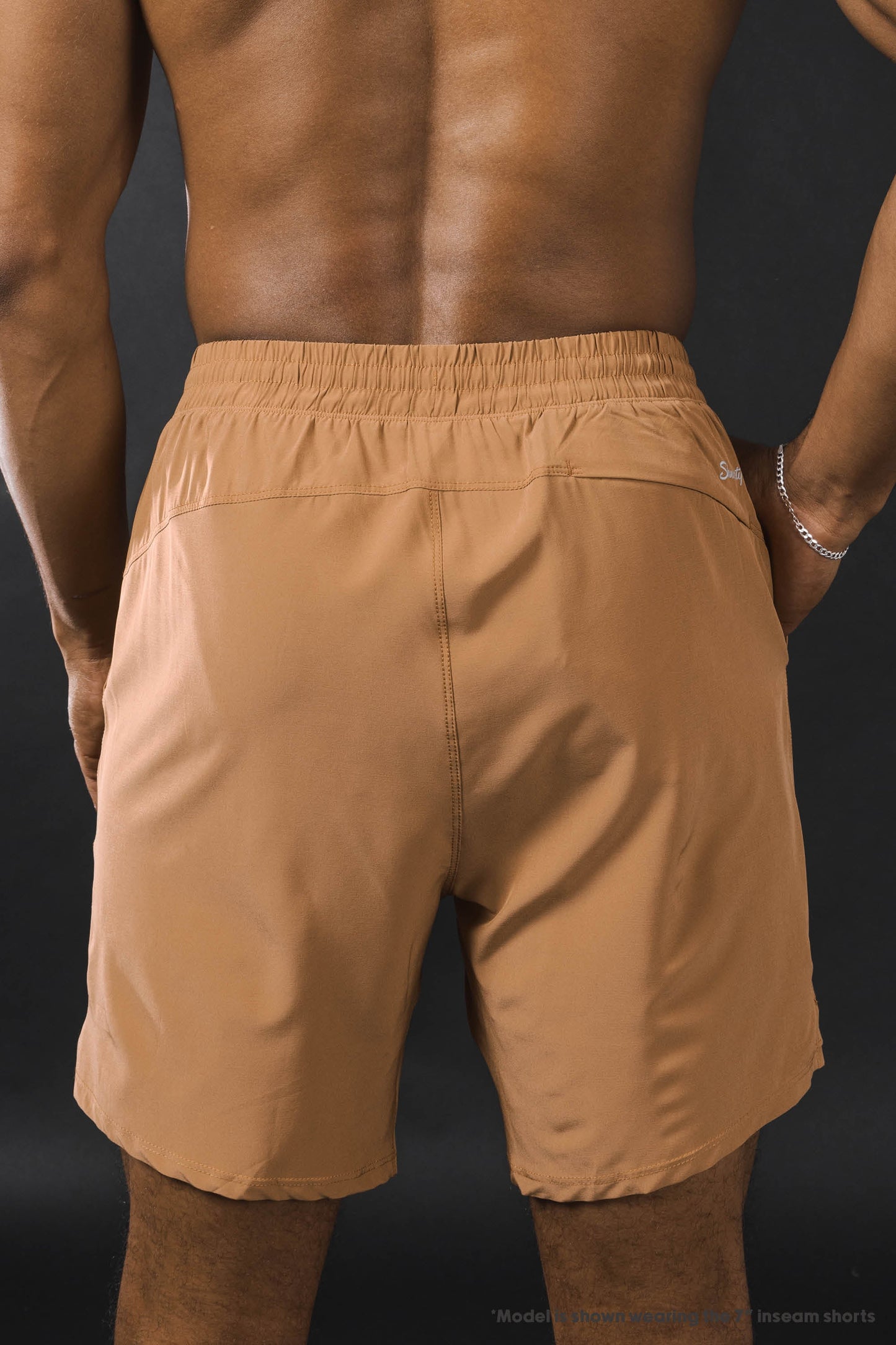 The Casual Thigh Day | Khaki Aztec Ball Hammock® 7 Inch Athletic Shorts