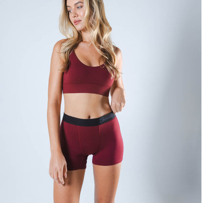 The Sommelier | Burgundy Women’s Boxers