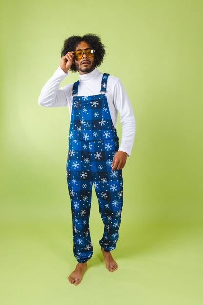 The In A Flurry | Snowflake Buffalo Check Pajamaralls®