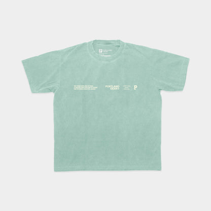 All-American Slogan Tee - Pacific Green