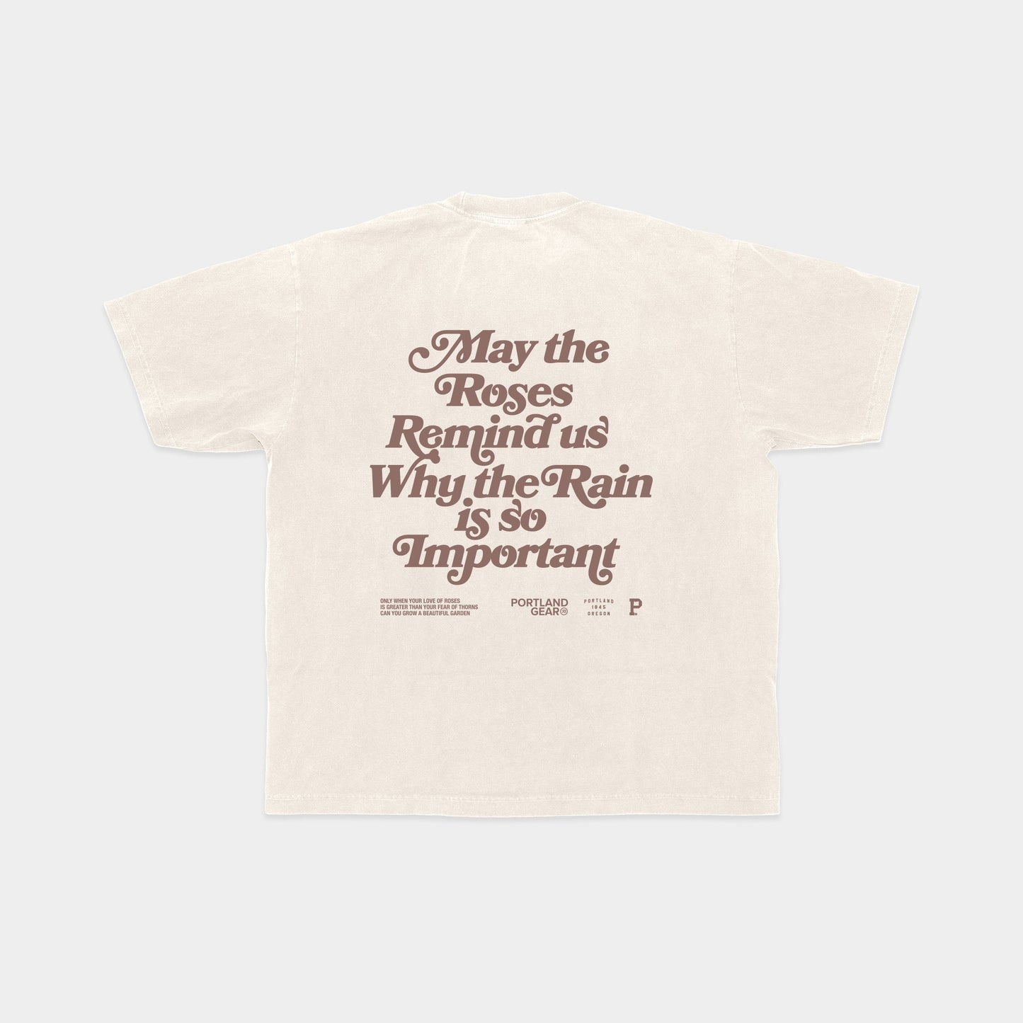 All-American Slogan Tee - Creme