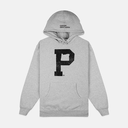 Soft-Blend "P" Hoodie - Grey