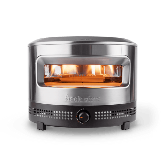 Solo Stove Pi Prime Gas Pizza Oven Outdoor | Portable, Stainless Steel Powerful Demi-Dome Heating, Cordierite Pizza Stone, Panoramic Opening, Perfect for Authentic Stone Baked Pizzas | Pizza Cooking Accessories