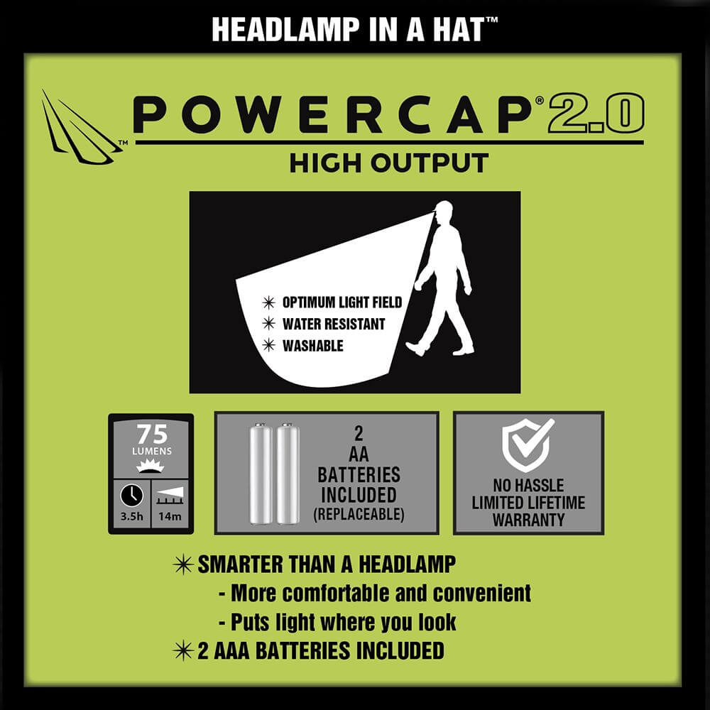 POWERCAP 2.0 Law Enforcement Tactical Series LED Headlamp Hat