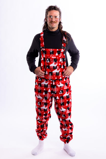 The Christmas Canoodle | Unisex Fleece Pajamaralls®